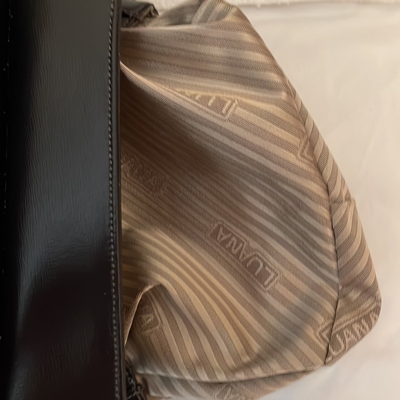 Luana Italy  black womens bag with long adjustable strap. Excellent condition. - Picture 11 of 12